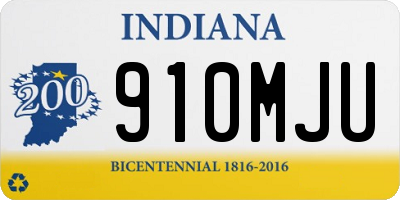 IN license plate 910MJU