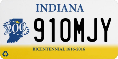 IN license plate 910MJY