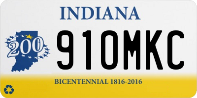 IN license plate 910MKC