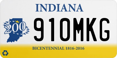 IN license plate 910MKG
