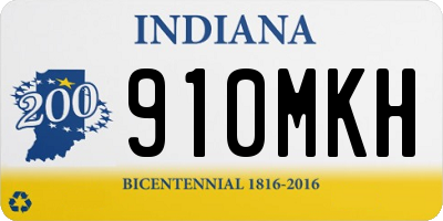 IN license plate 910MKH