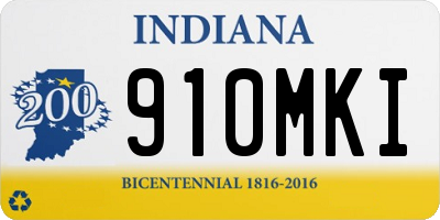 IN license plate 910MKI