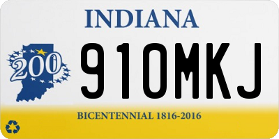 IN license plate 910MKJ