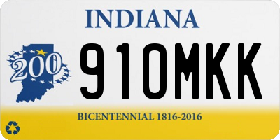 IN license plate 910MKK