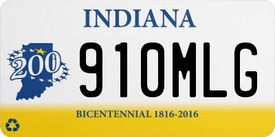 IN license plate 910MLG