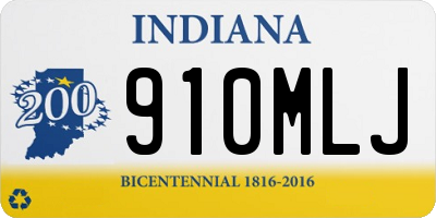 IN license plate 910MLJ