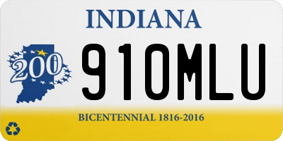 IN license plate 910MLU