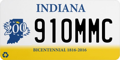 IN license plate 910MMC