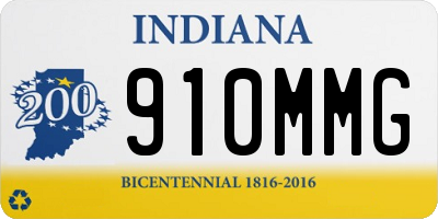 IN license plate 910MMG