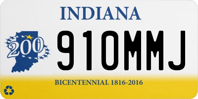IN license plate 910MMJ