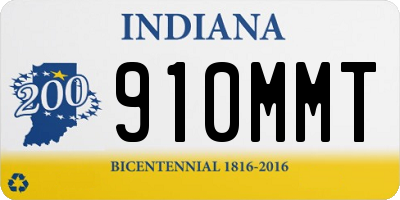 IN license plate 910MMT
