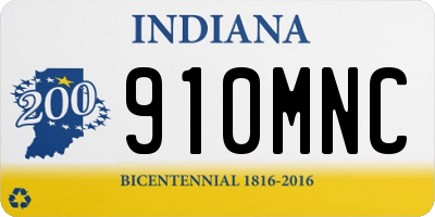 IN license plate 910MNC