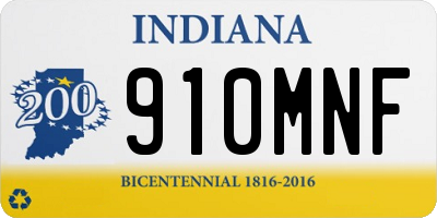 IN license plate 910MNF