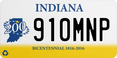 IN license plate 910MNP