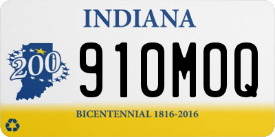 IN license plate 910MOQ
