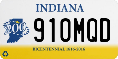IN license plate 910MQD