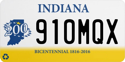 IN license plate 910MQX