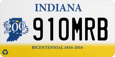 IN license plate 910MRB