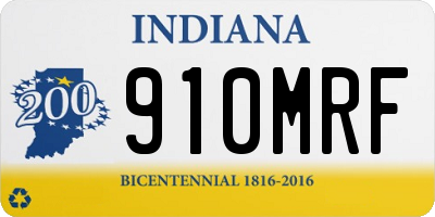 IN license plate 910MRF