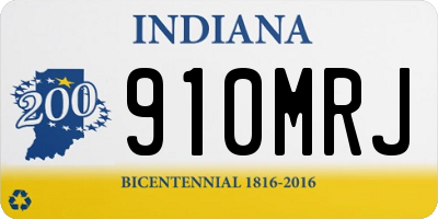 IN license plate 910MRJ