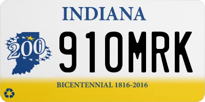 IN license plate 910MRK