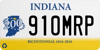 IN license plate 910MRP