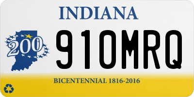 IN license plate 910MRQ