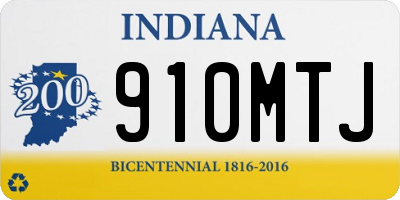 IN license plate 910MTJ