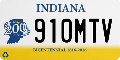 IN license plate 910MTV