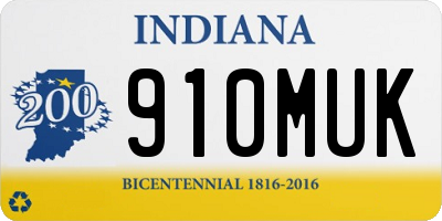 IN license plate 910MUK
