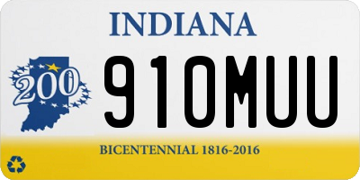 IN license plate 910MUU