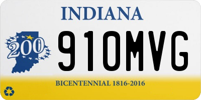 IN license plate 910MVG
