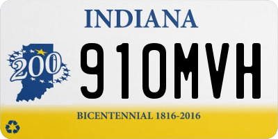 IN license plate 910MVH