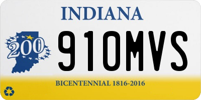 IN license plate 910MVS
