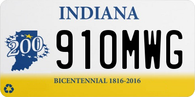 IN license plate 910MWG