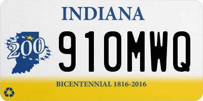 IN license plate 910MWQ