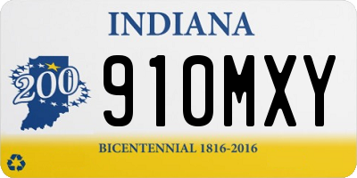 IN license plate 910MXY