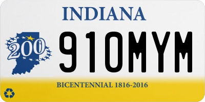 IN license plate 910MYM