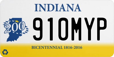 IN license plate 910MYP