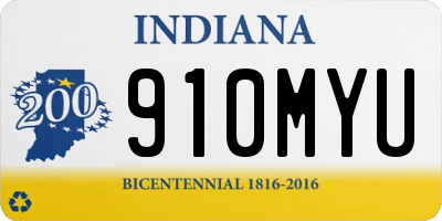 IN license plate 910MYU