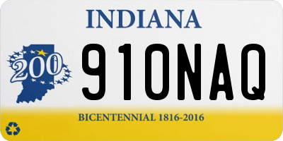 IN license plate 910NAQ