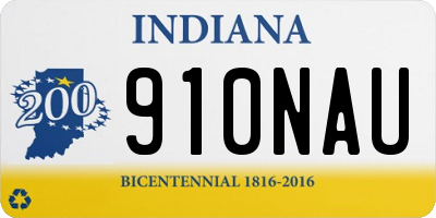IN license plate 910NAU