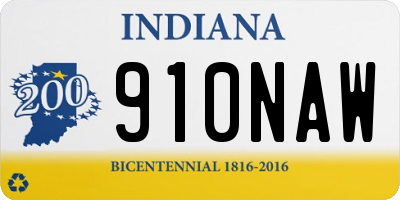 IN license plate 910NAW