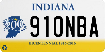 IN license plate 910NBA