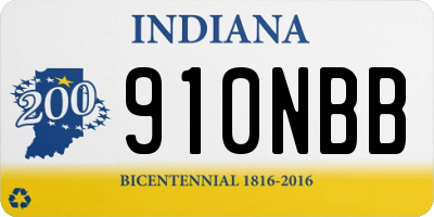 IN license plate 910NBB