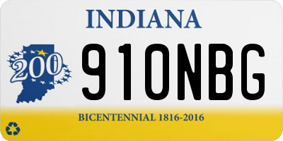 IN license plate 910NBG