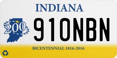 IN license plate 910NBN