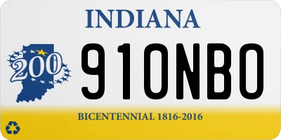 IN license plate 910NBO