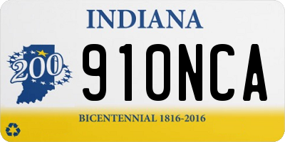 IN license plate 910NCA