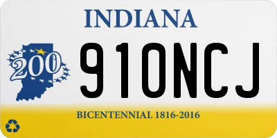 IN license plate 910NCJ